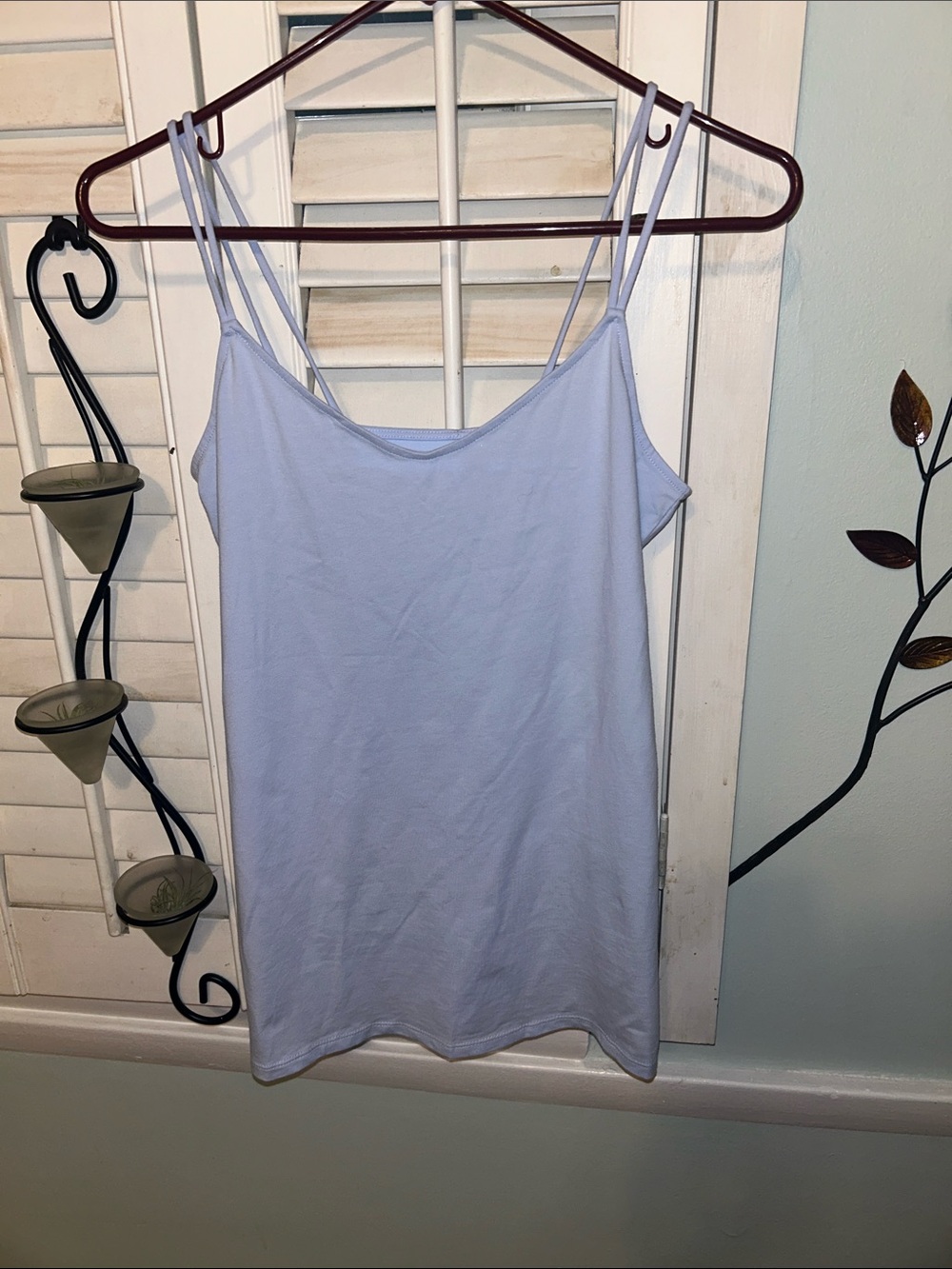 LOFT Light Blue Double-Strap Camisole
